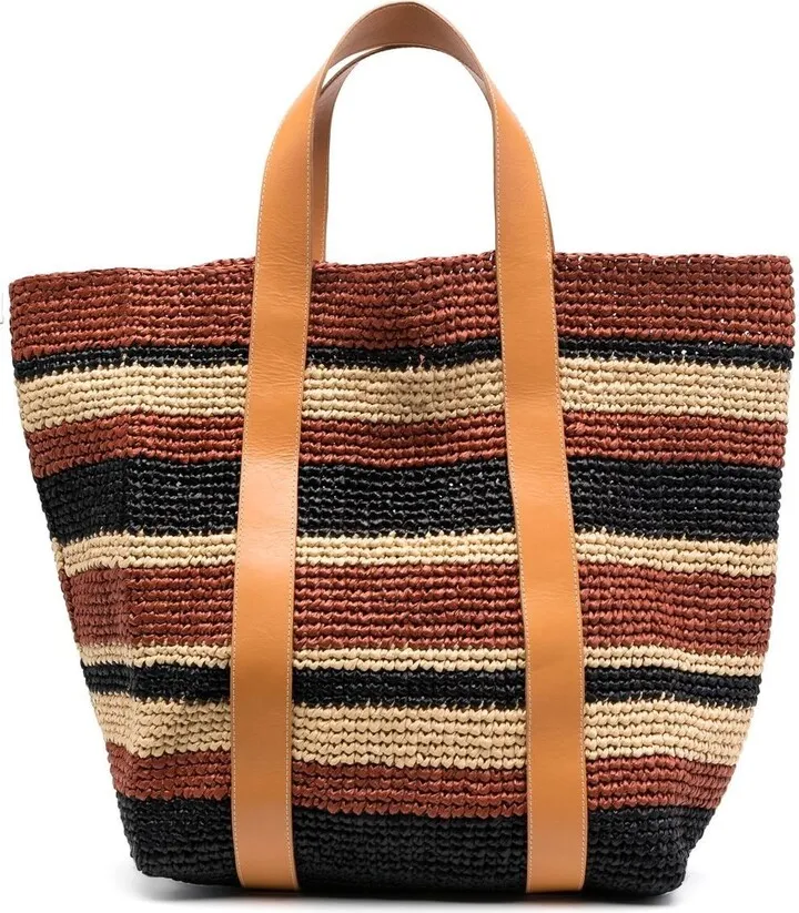 Woven-Design Tote Bag