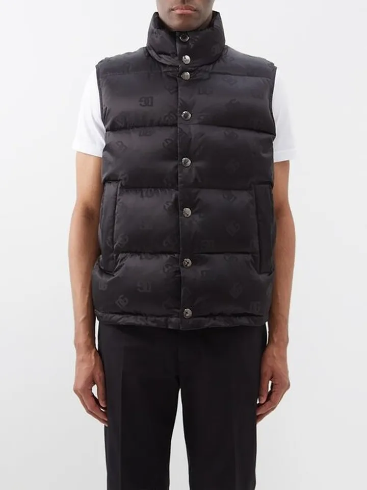 Monogram-jacquard Quilted Nylon Gilet