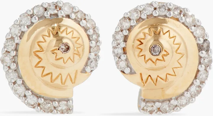 14-Karat Gold Diamond Earrings