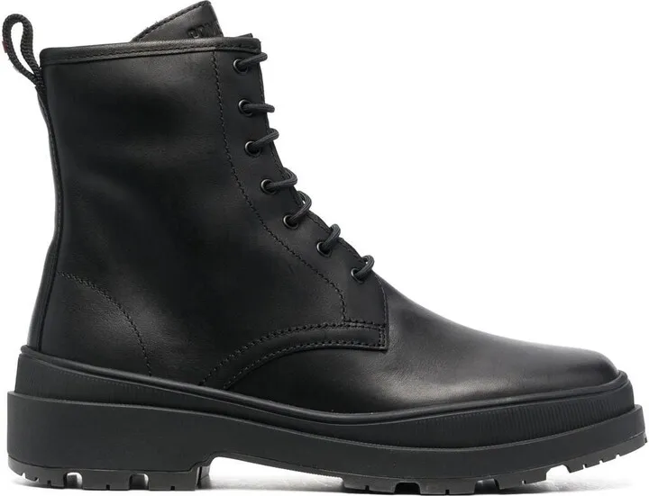 Lace-Up Leather Boots