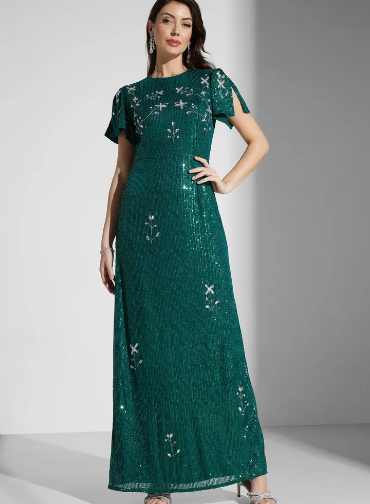 Embellished Maxi Dress
