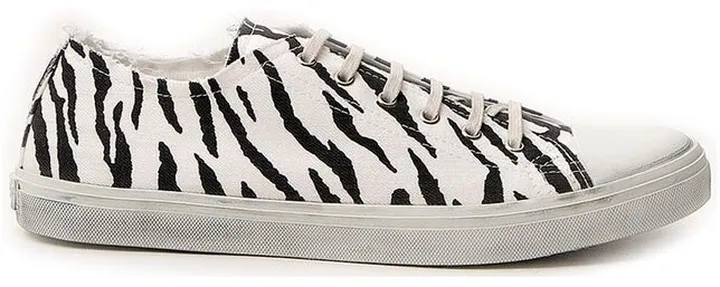 Saint Laurent Zebra Print Low-Top Sneakers