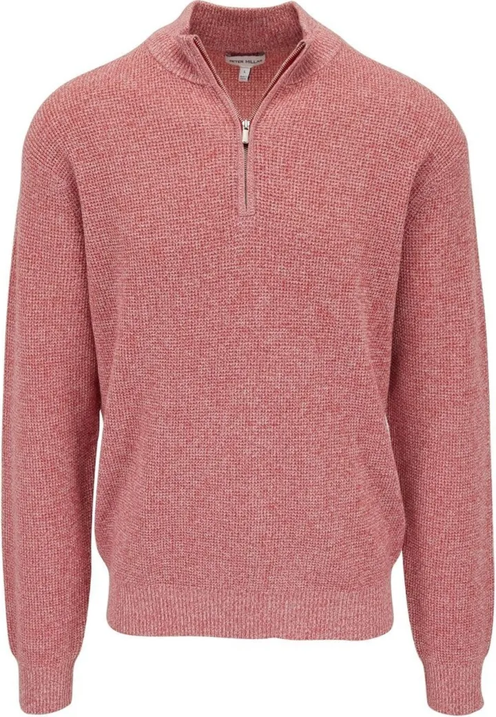 Short-Zip Pima Cotton Jumper