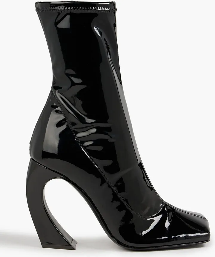 Musa patent-leather ankle boots