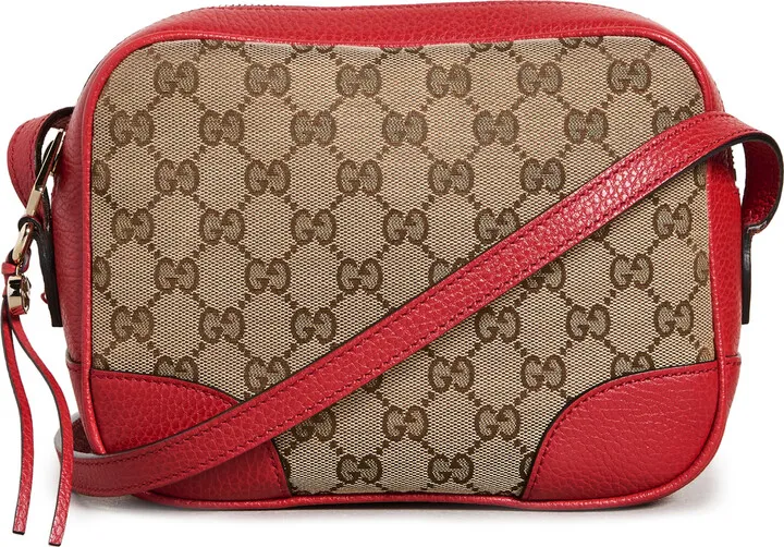 What Goes Around Comes Around Gucci Red Canvas Bree Crossbody