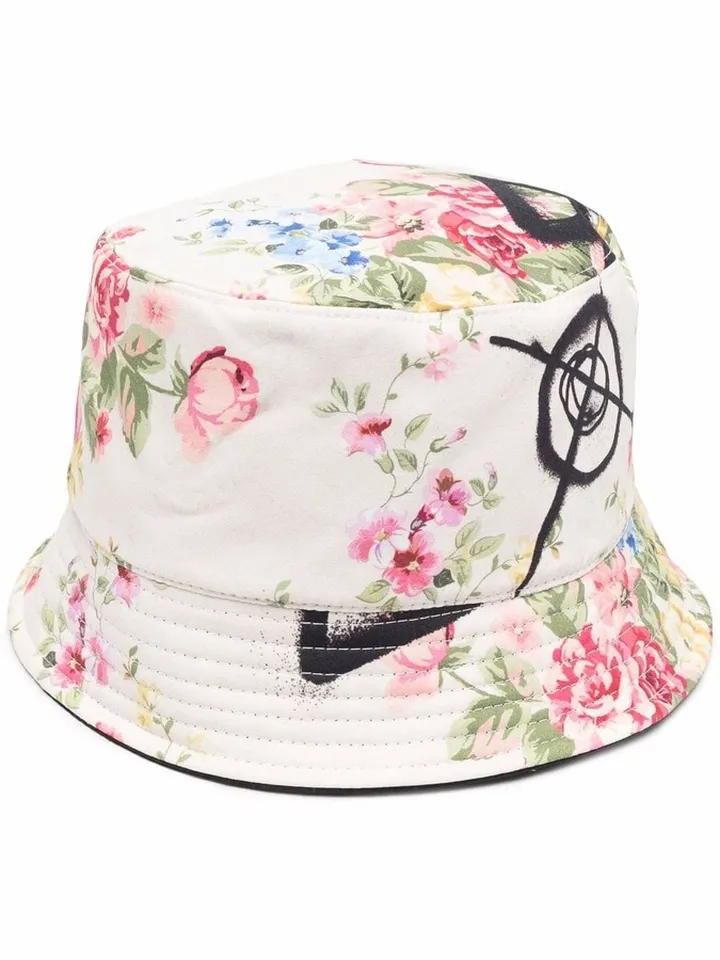 Floral-Print Bucket Hat
