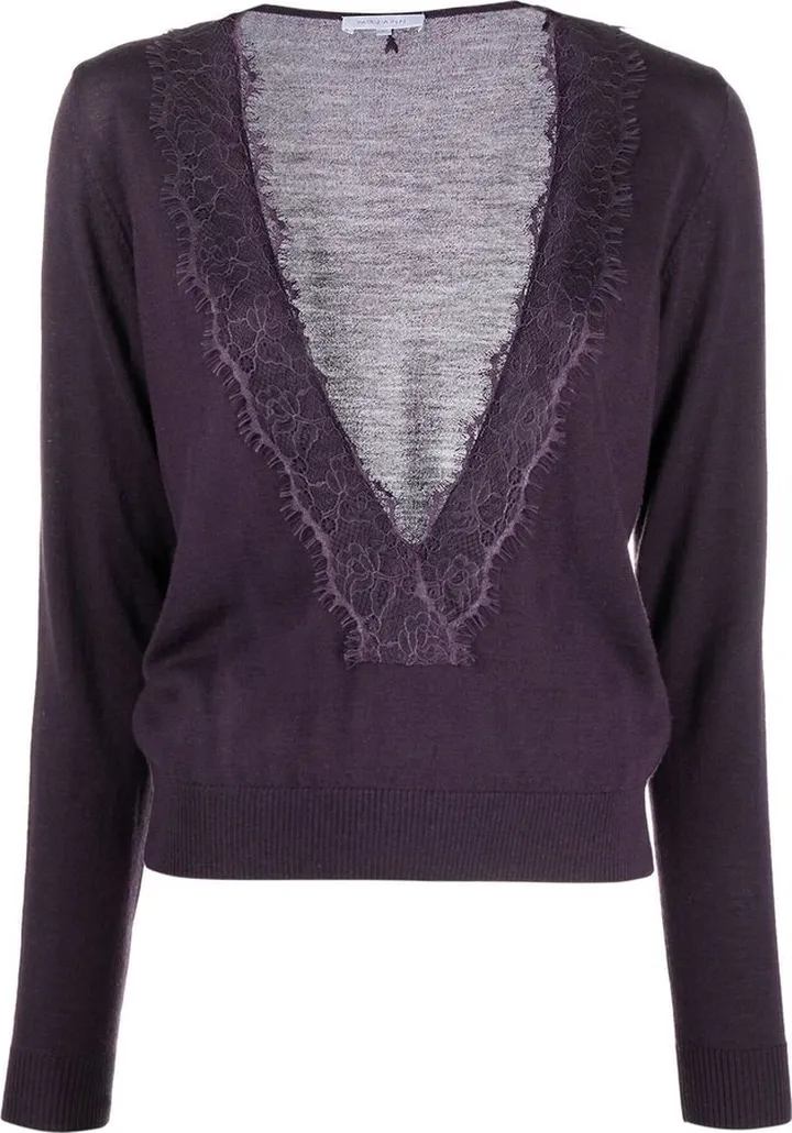 plunging V-neck jumper