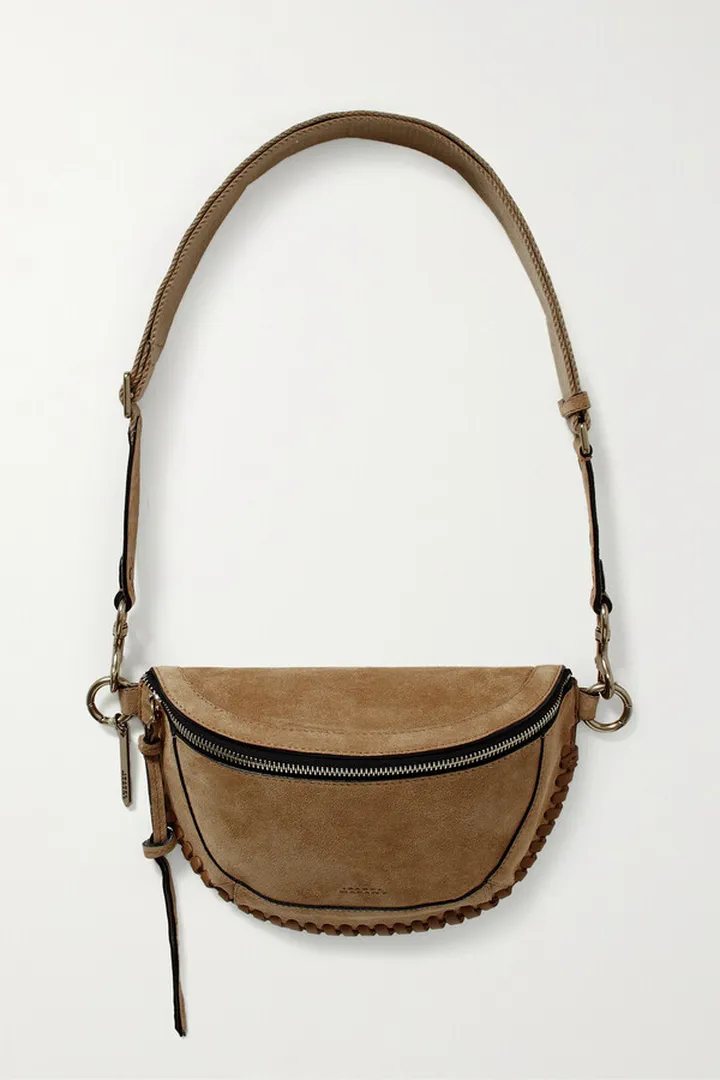 Isabel Marant - Skano Whipstitched Suede Belt Bag - Brown
