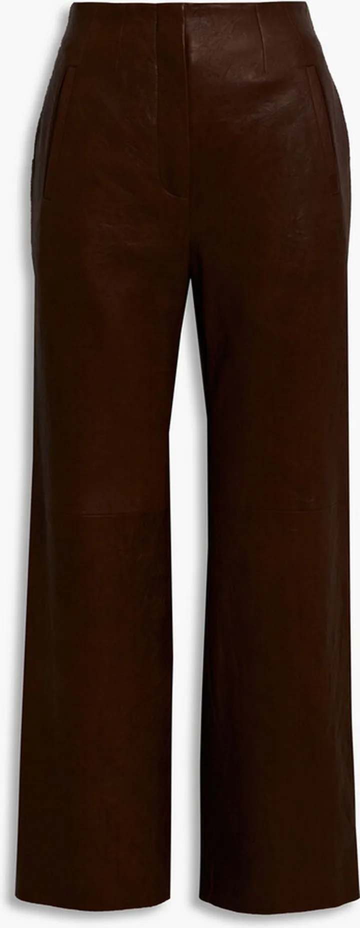 Dova leather wide-leg pants