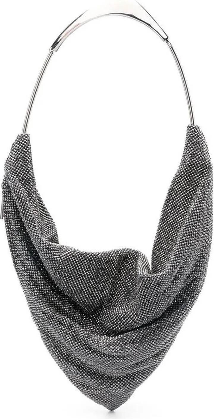 Ursula crystal embellished slouchy bag