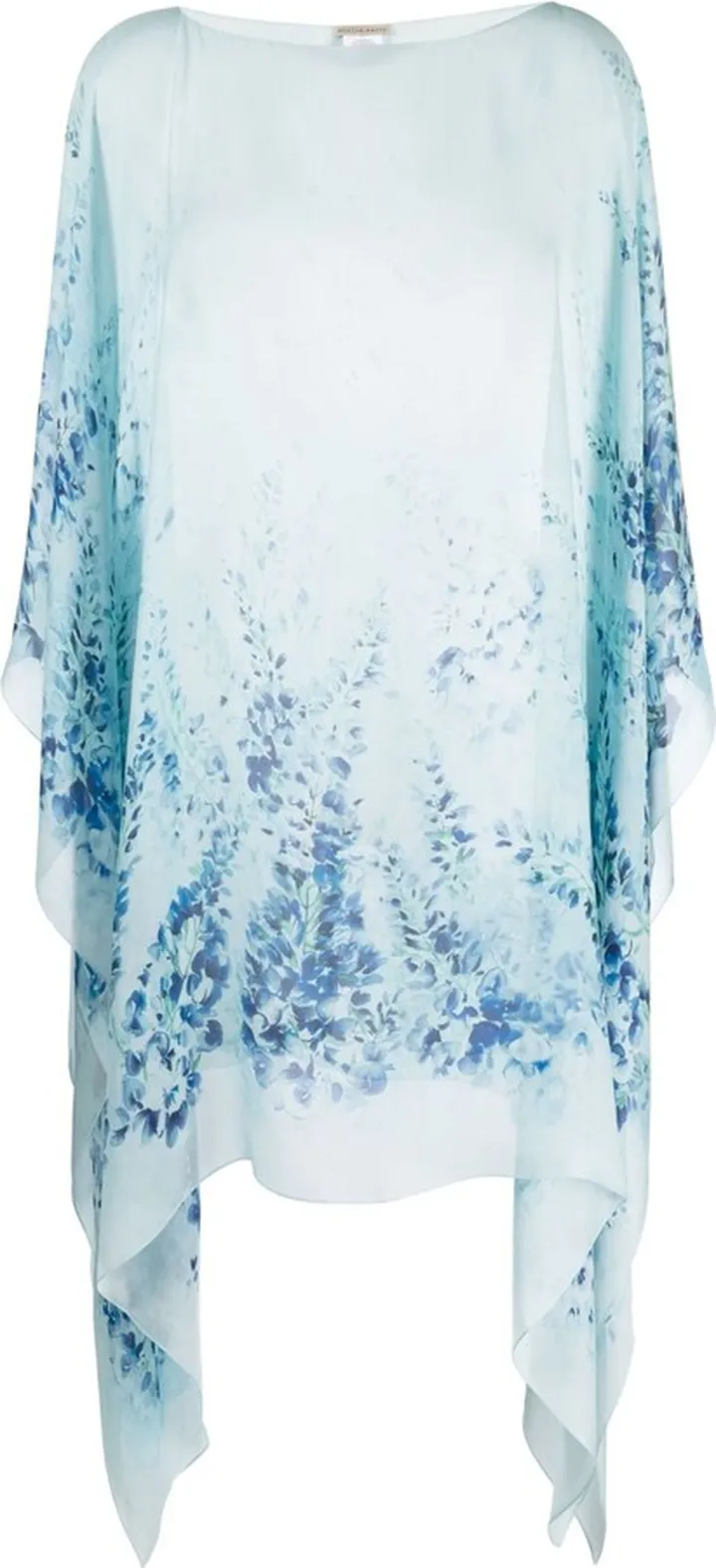 Floral-Print Silk Tunic