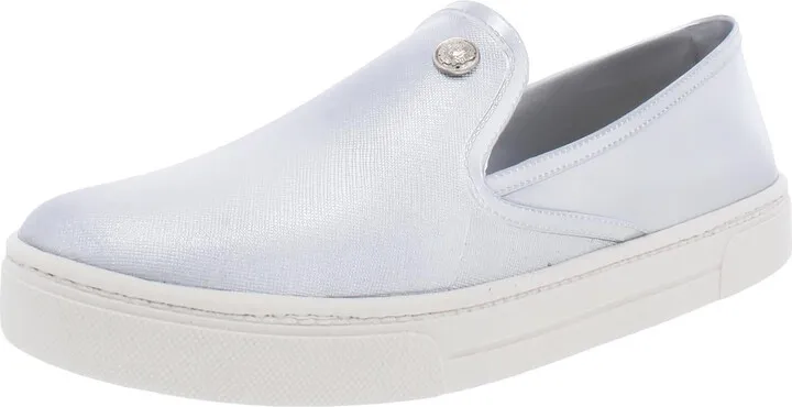Marjetta Womens Metallic Fashion Slip-On Sneakers