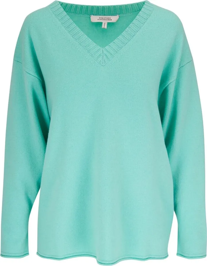 V-neck knitted jumper