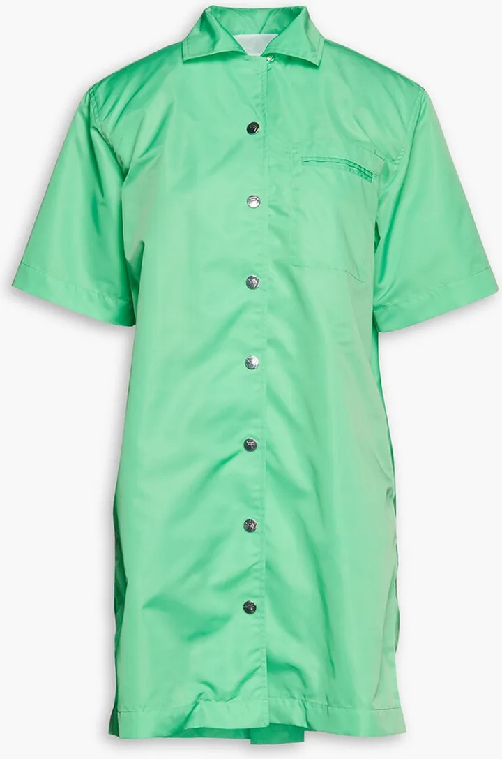Storm shell mini shirt dress