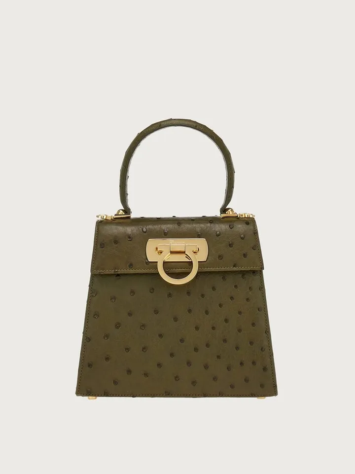 Ferragamo Women Iconic Top Handle (S) Green