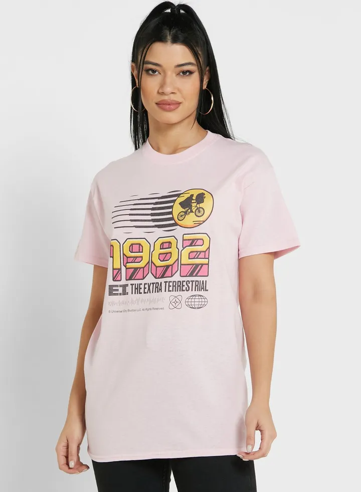 Crew Neck Graphic T-Shirt