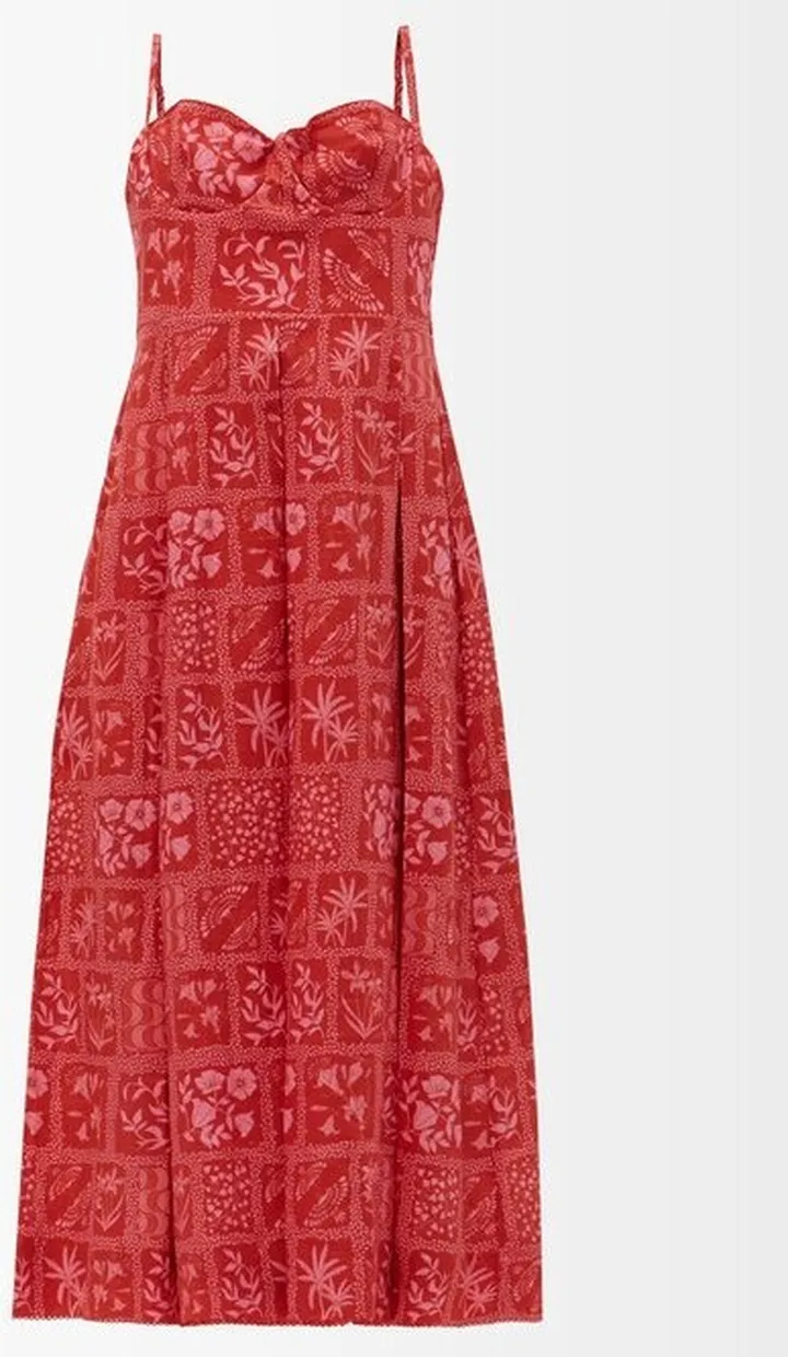 Mambo Floral-print Linen Dress