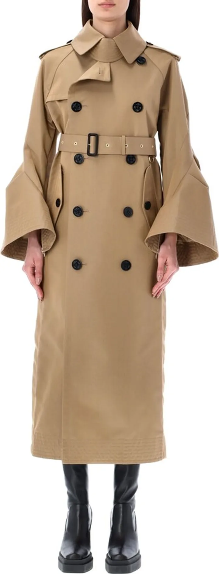 Bell Sleeves Trench Coat