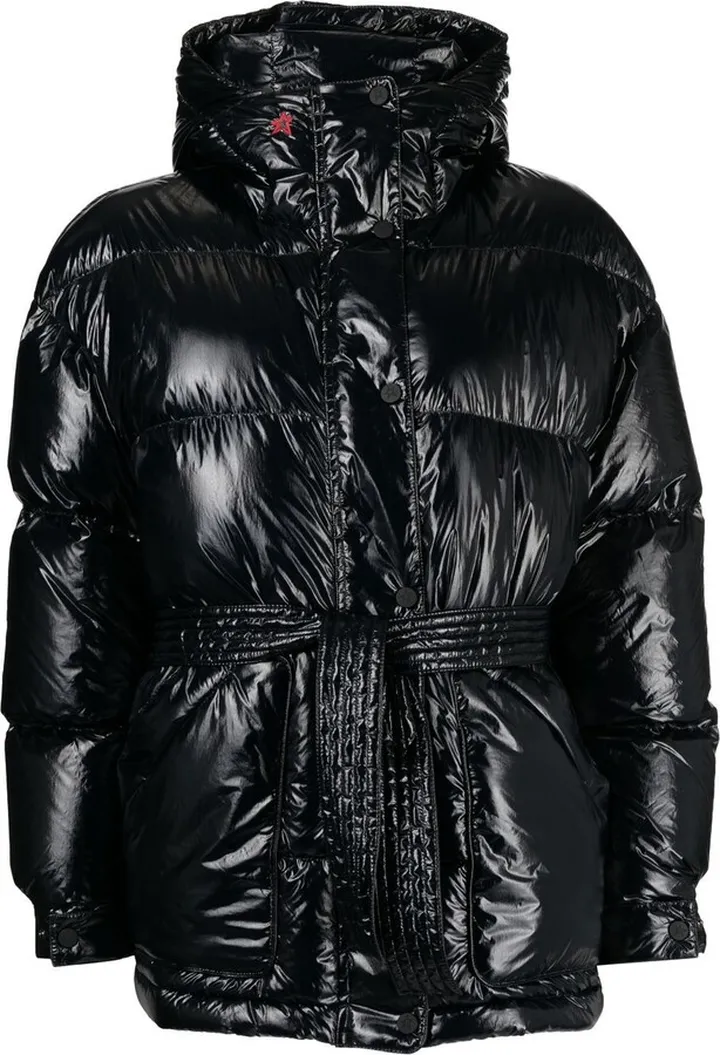 Oversize belted parka