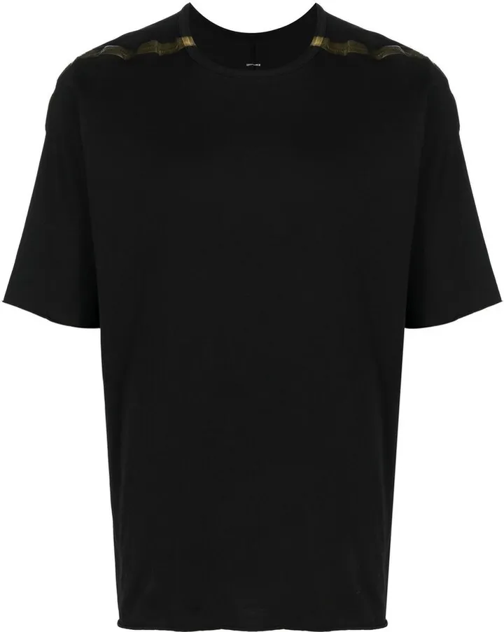 tape-detail crew neck T-shirt