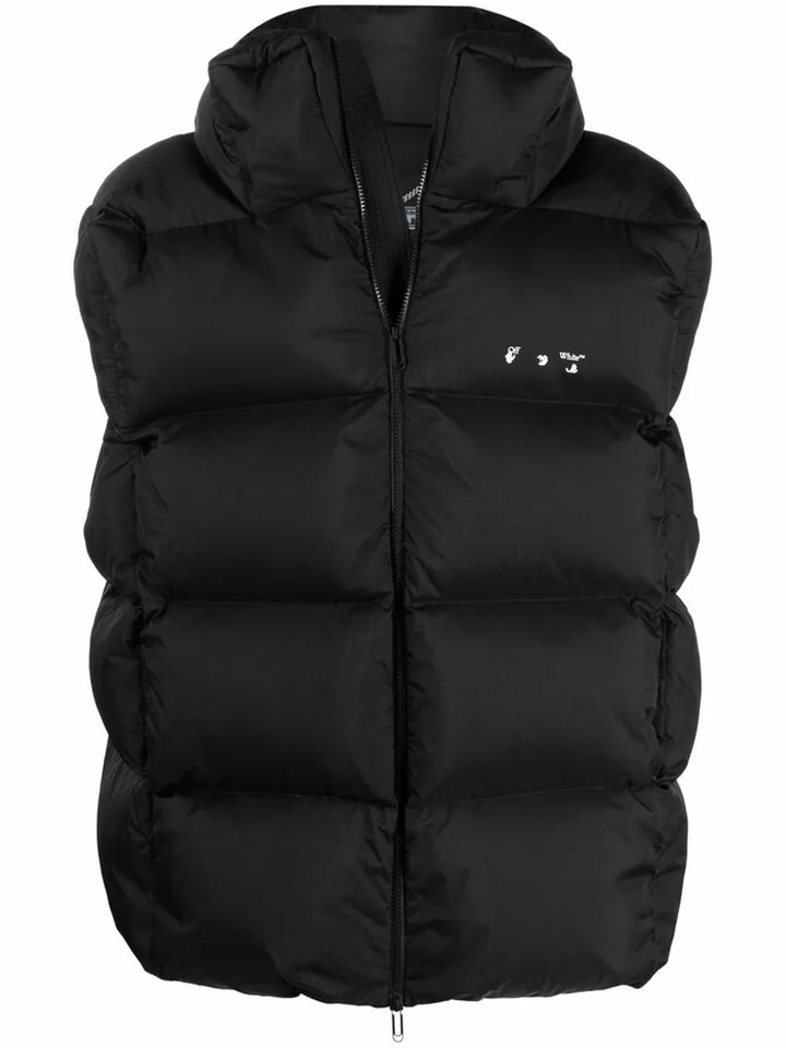 Down-Feather Logo-Print Gilet