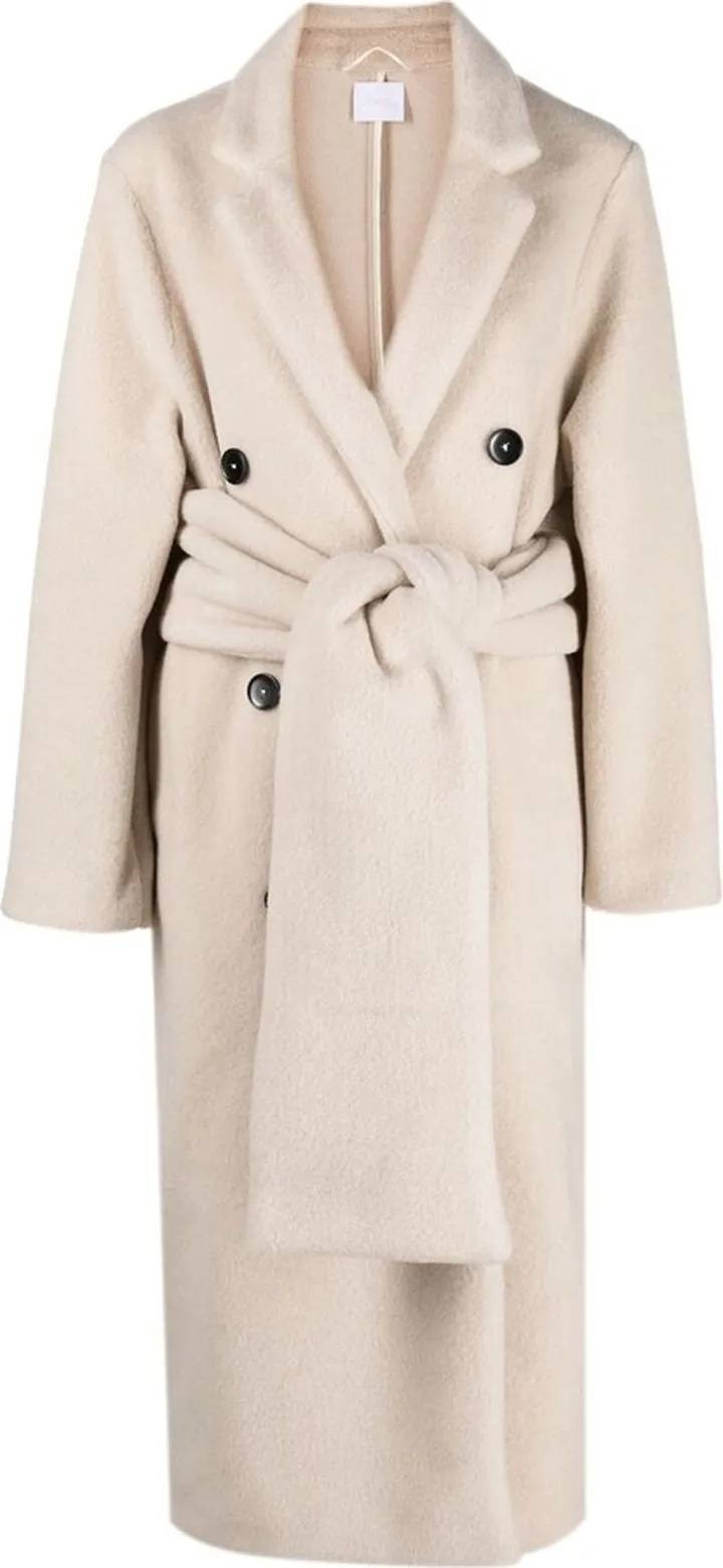 Belted Double-Breasted Coat
