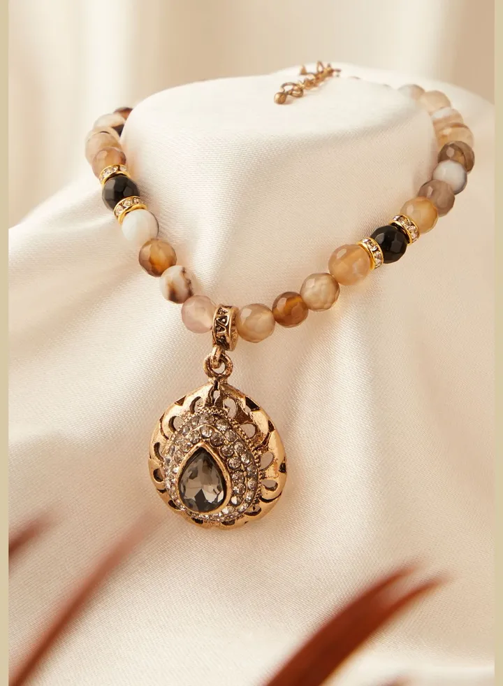 Gold Plated Designer Stone Bracelet