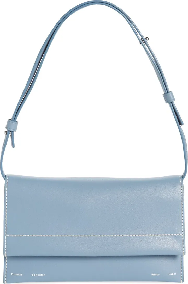 Small Accordian Flap Leather Shoulder Bag
