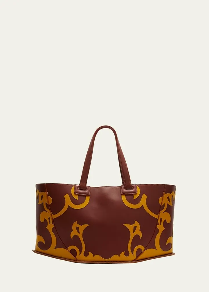 Coyote Abstract East-West Tote Bag