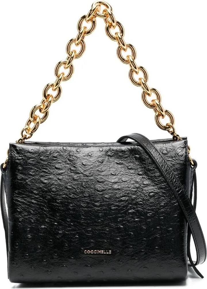 Textured Leather Tote Bag