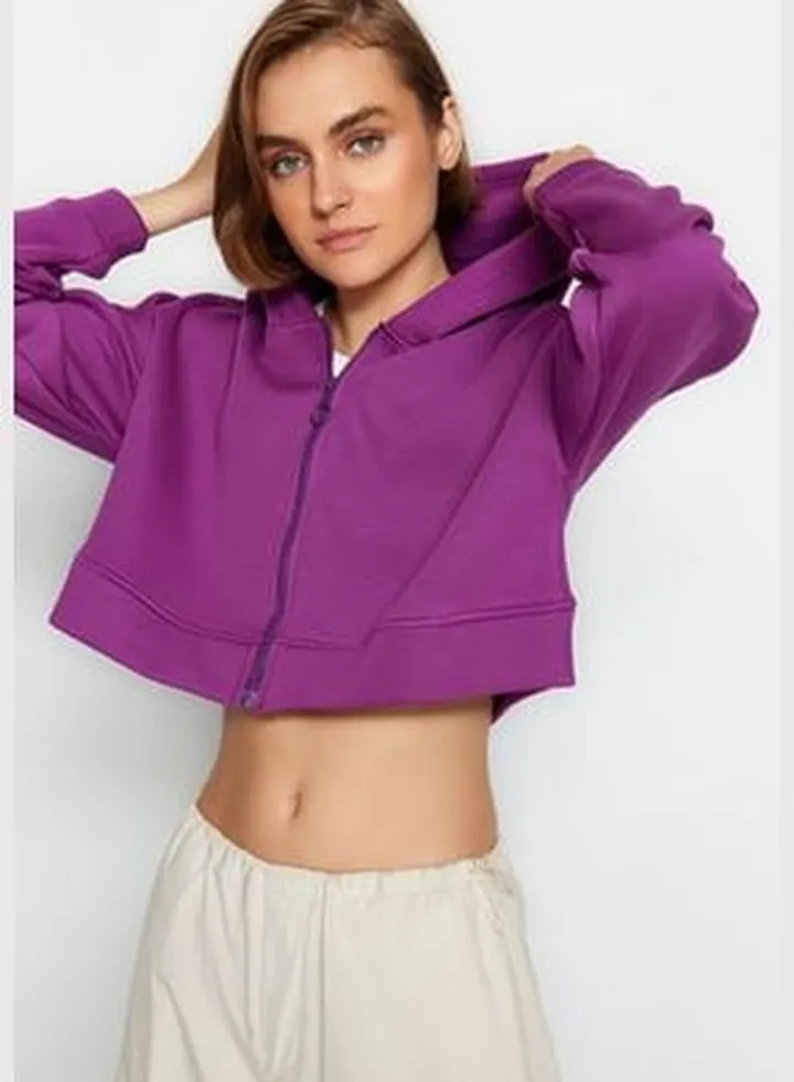 Damson Knitted Sweatshirt