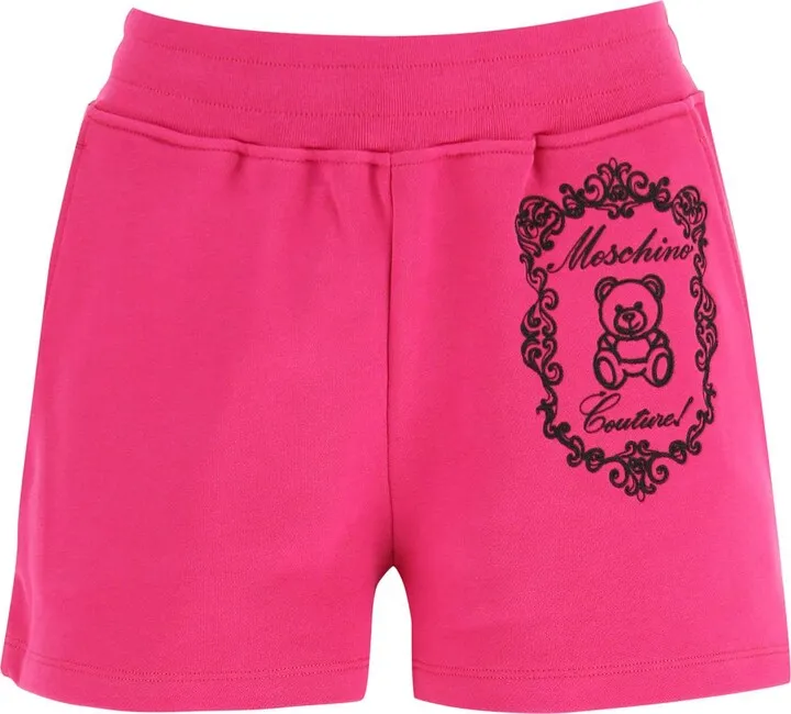 Teddy Bear Embroidery Sweatshorts
