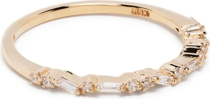 18kt yellow gold Half Frenzy diamond ring