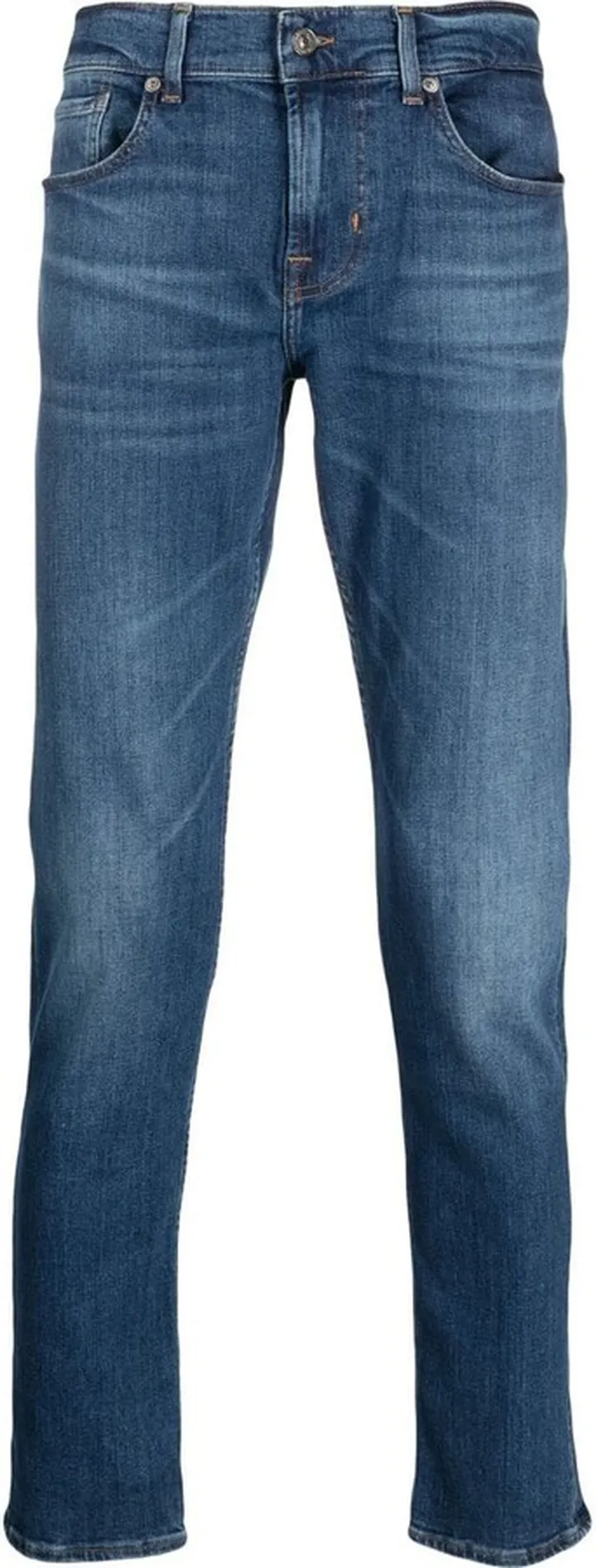 Logo-Patch Tapered Jeans