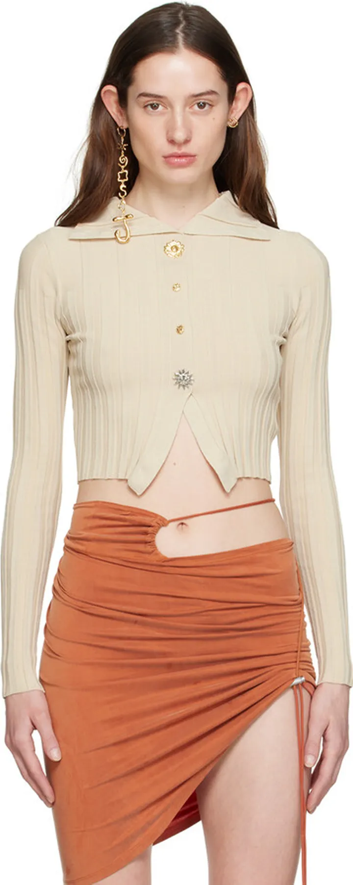 Jacquemus Beige 'Le Cardigan Bando' Cardigan