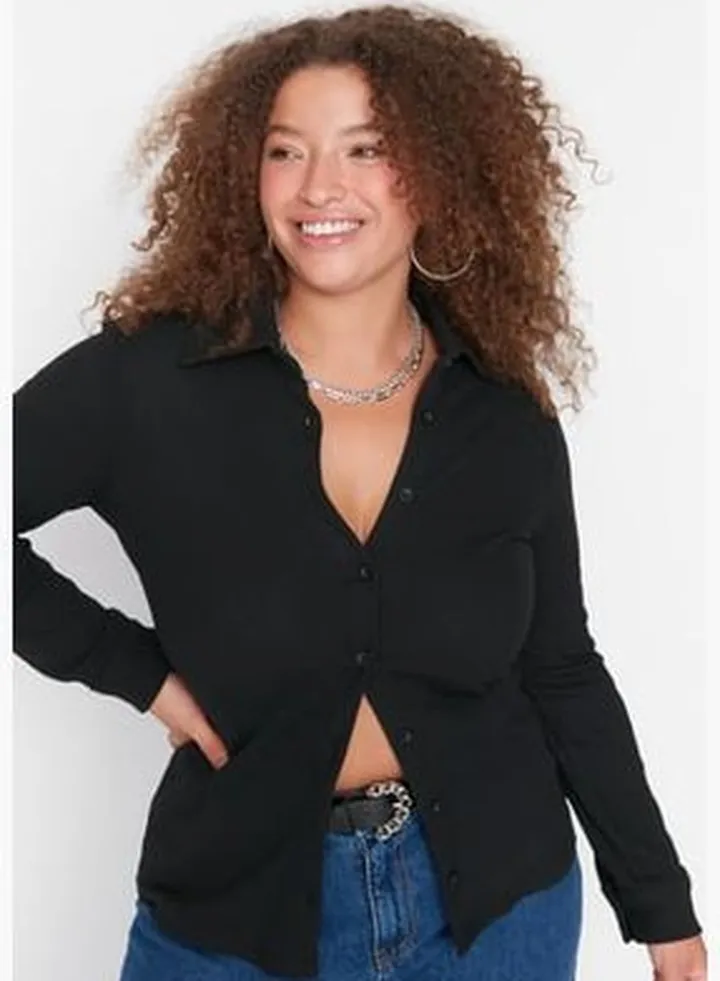 Black Knitted Shirt