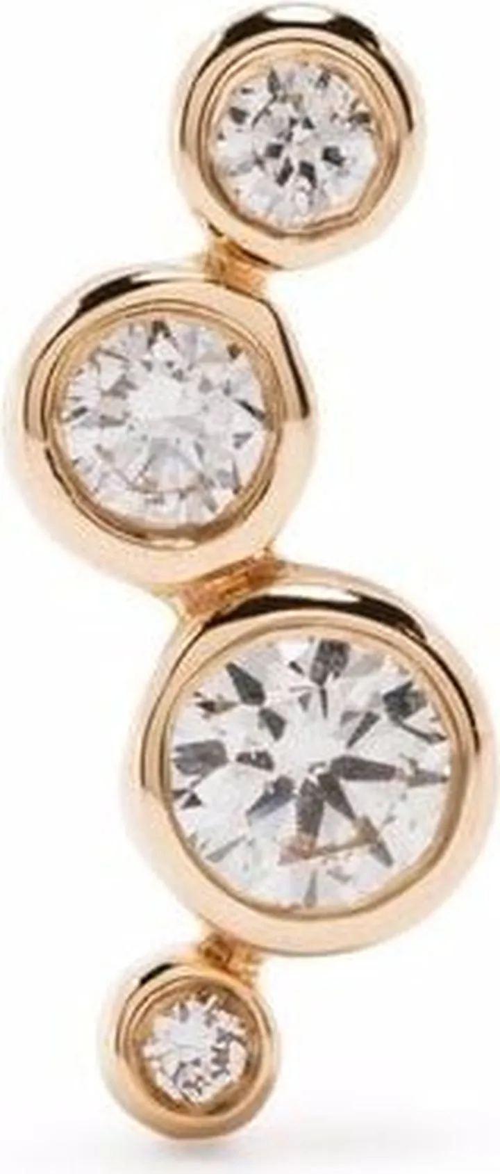 14kt yellow gold Audrey diamond stud earring