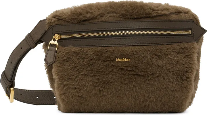 Max Mara Brown Teddy Belt Bag