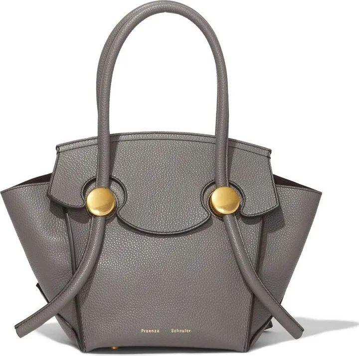 small Pipe leather tote bag
