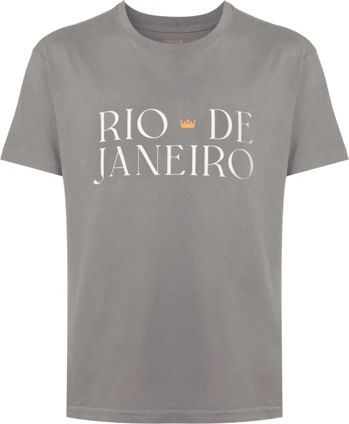 slogan-print cotton T-shirt