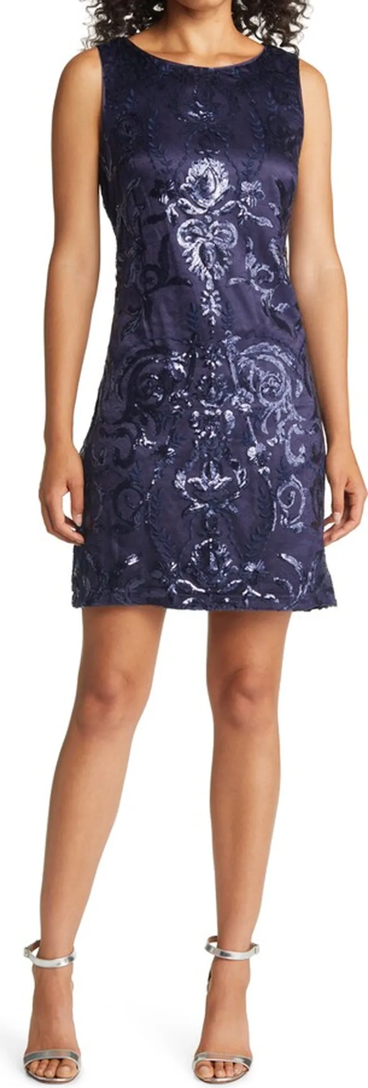 Sequin Sleeveless Sheath Dress
