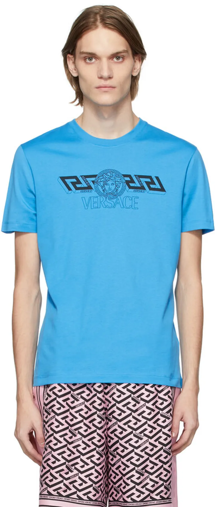 Versace Blue Logo T-Shirt