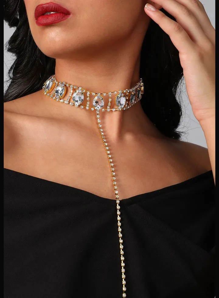 Silver Plated Designer Party Necklace For Women
