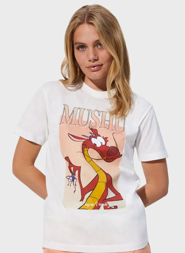 Round Neck Graphic T-Shirt