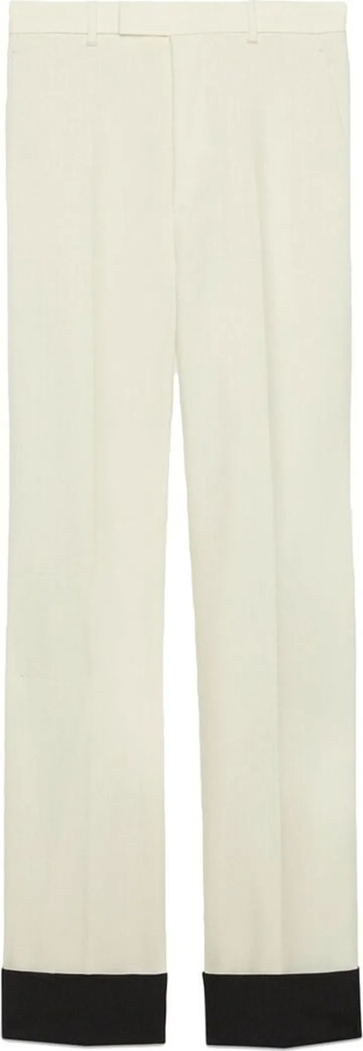 Mohair-Blend Straight-Leg Trousers