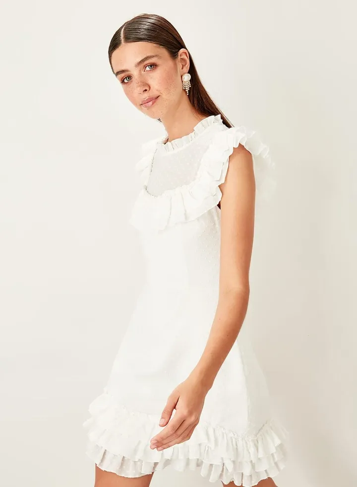 Ruffle Detail Dress