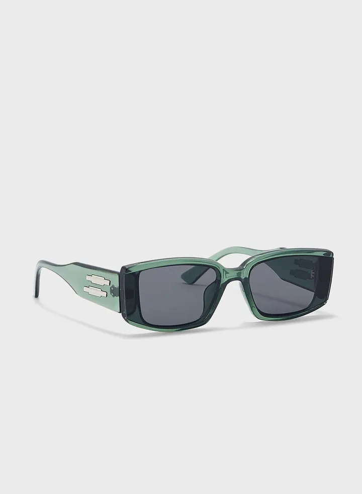 Rectangular Len Sunglasses