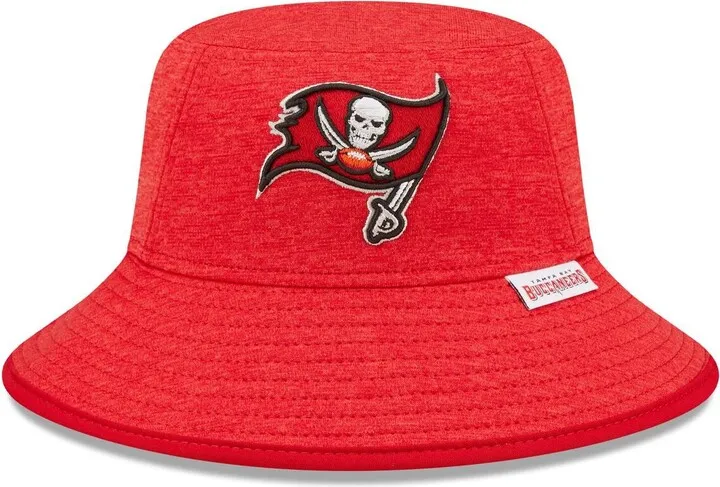Men's New Era Heather Red Tampa Bay Buccaneers Bucket Hat
