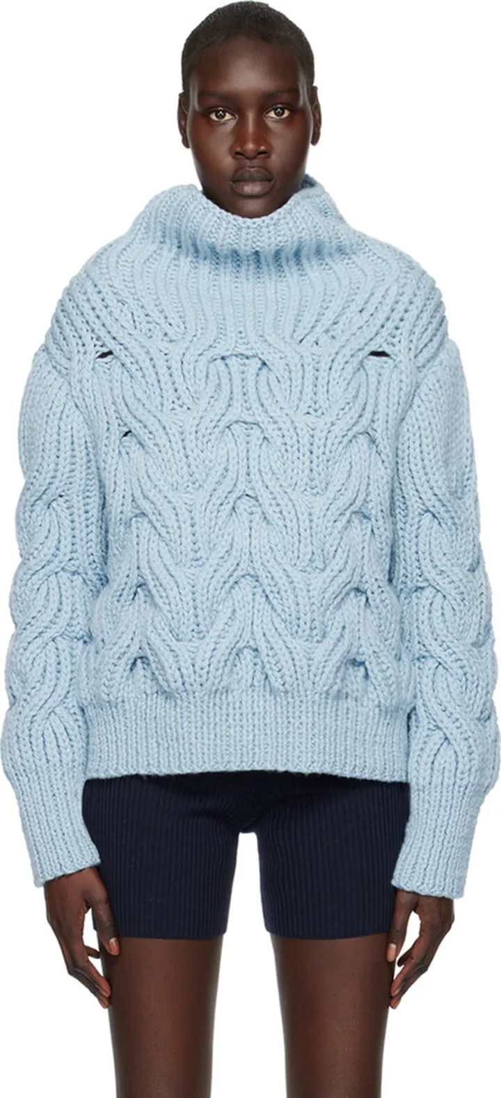 Cecilie Bahnsen Blue India Turtleneck