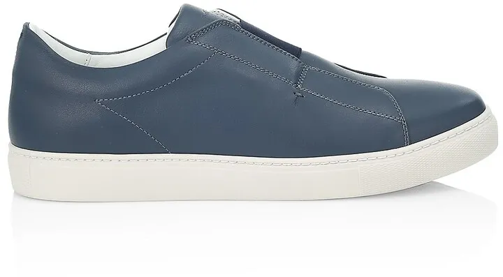 Leather Slip-On Sneakers